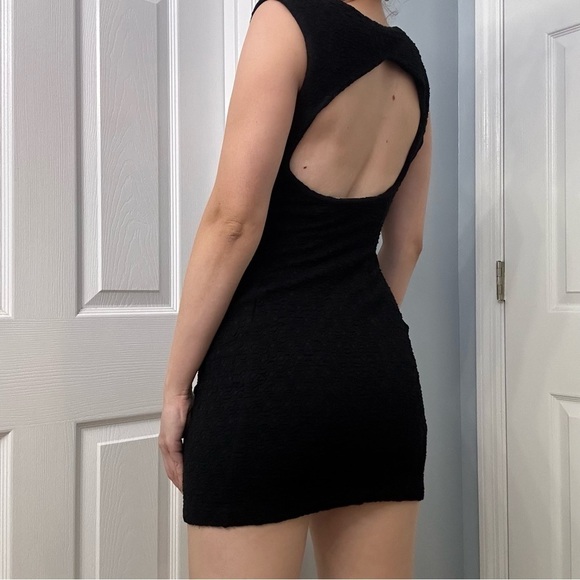Opening Ceremony Dress Mini Bodycon Fitted Black Cocktail Party Sexy Size Small - Picture 2 of 6